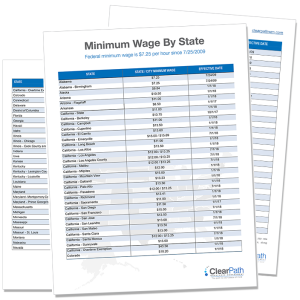 Minumum Wage Matrix